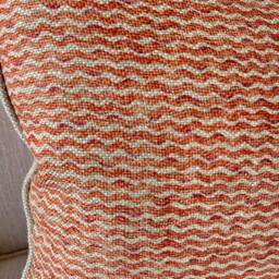 Fermoie Popple Cushion in Orange/Pink, Scatter Cushions, Accent Cushion, 40x40cm - thumbnail 3
