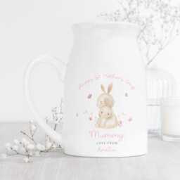 Personalised Mother's Day Vase, Mothers Flower Jug, Nanny Gifts, Mum Gift For Grandma, Nana, Gifts Mum - thumbnail 2