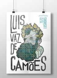 Original Portuguese Writer Lu??s Vaz De Cam??es Wall Art Printing Poster Illustration Print Drawings Graphic Design Work Home Decor - thumbnail 1