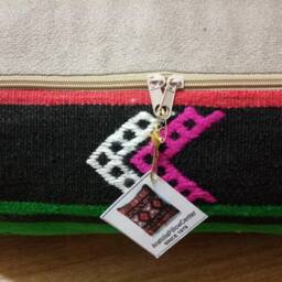 Kilim Pouf Square 24x24x8 Inches Striped Pouf Poufs Floor Pillow Cover Oversize Anatolian Home Decor - thumbnail 4