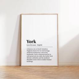 York UK Art Print Set - Of 3 Watercolour Posters - Yorkshire Travel Prints Poster Wall Cathedral Artwork Decor - thumbnail 3