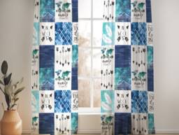 Adventure Awaits Nursery Curtains Handmade Cotton, Blackout Option - thumbnail 1
