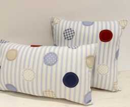 Fryetts Blue Patchwork Dotty Fabric 16 - thumbnail 1