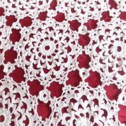 Crochet Curtain, Handmade, French Craftsmanship, Created By Sylvette Raisonnier Pomponettes - thumbnail 3