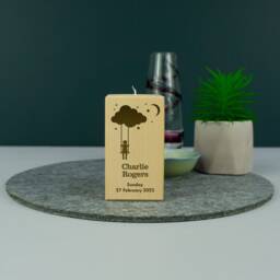 Child Loss Memorial Candle Holder. Personalised Infant Baby Death Grieving Gift. Miscarriage Stillbirth Remembrance L243
