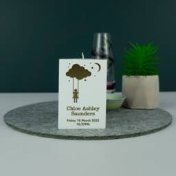 Child Loss Memorial Candle Holder. Personalised Infant Baby Death Grieving Gift. Miscarriage Stillbirth Remembrance L243 - thumbnail 2