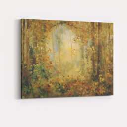 Soft Misty Woodland Forest Sunlight Atmospheric Nature Landscape Canvas Wall Art Print Decor Picture Ready To Hang - thumbnail 4