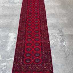Exquisite 2'9x9'9 Bokhara Runner Rug - Hand-Knotted Wool Turkmen , Oriental Tribal Vintage Design, Kitchen, Hallway Runner, Gift Rug - thumbnail 2