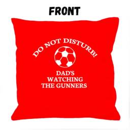 Arsenal The Gunners Cushion Cover, Do Not Disturb, Personalised Football Gift, Personalized Cushion, Fathers Day Gift For Men - thumbnail 3
