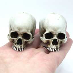 Anatomically Correct Human Skull Figurine Gothic Collector Gift - thumbnail 4