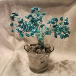 Tree Of Life Wire & Bead Gemstone Sculpture - Handmade New Various Colors - thumbnail 4