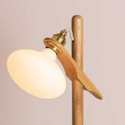 Lomm Floor Lamp in Oak - thumbnail 2