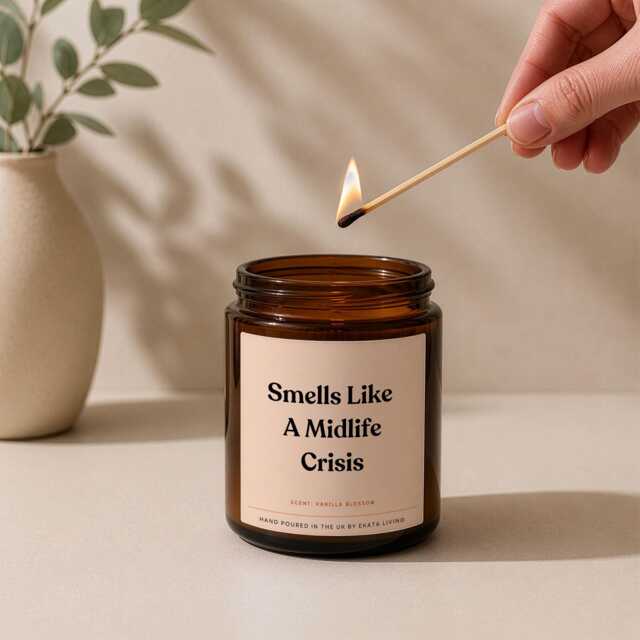 Funny Midlife Crisis Candle Gift - Sarcastic Birthday 40Th 50Th Friend Humorous - image 1