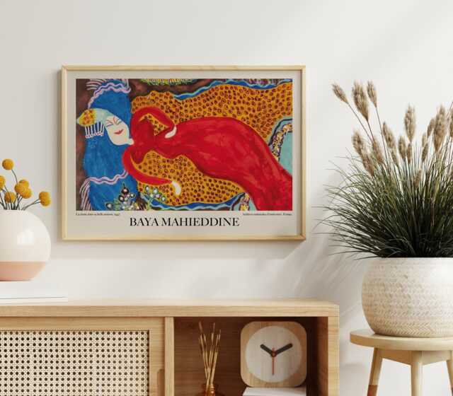 Baya Mahieddine Art Print Algerian Artist Exhibition Wall Decor - image 1