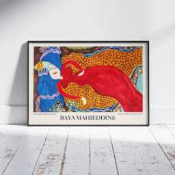 Baya Mahieddine Art Print Algerian Artist Exhibition Wall Decor - thumbnail 3