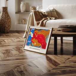 Baya Mahieddine Art Print Algerian Artist Exhibition Wall Decor - thumbnail 4