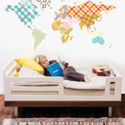 World Map Wall Decal For Kids Room, Boys, Sticker, Playroom, Vinyl Stickers - thumbnail 2