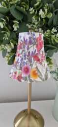 Beautiful Decoupaged Floral Usb Rechargeable Table Lamp. Indoor/Outdoor Matching Picture Plate Available.no Plugs Or Sockets Needed