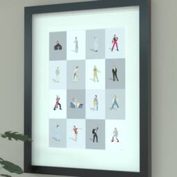David Bowie Illustrated Art Print - Ziggy Stardust Poster Retro Glam Rock Wall Decor Iconic Music Legend Gift - thumbnail 1
