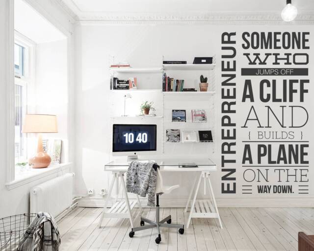 Entrepreneur Office Wall Decal Motivational Quote Art - image 1