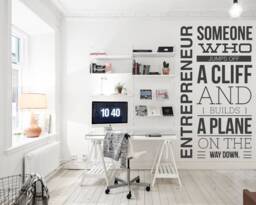 Entrepreneur Office Wall Decal Motivational Quote Art - thumbnail 1