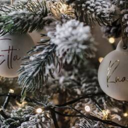 Personalised Ceramic & Metallic Bauble - For Christmas/Xmas Decoration Hanging Ornament - thumbnail 4