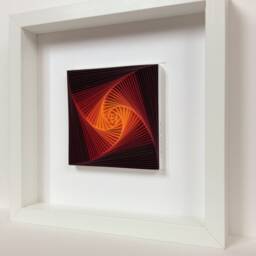 3D Geometric Paper Wall Art Quilled Spiral Sculpture - thumbnail 2