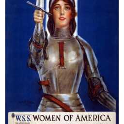 "Reprint Of The Ww1 Us War Bonds Poster ""Joan Arc Saved France" - thumbnail 2