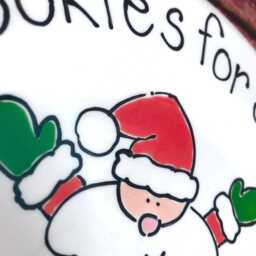 Santa Plate, Personalised Christmas Eve Xmas Cookies For Santa, Plate - thumbnail 3