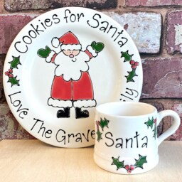 Santa Plate, Personalised Christmas Eve Xmas Cookies For Santa, Plate - thumbnail 2