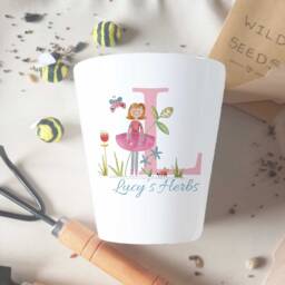 Personalised Ceramic Plant Pot, Custom Mother's Day Gift - thumbnail 3
