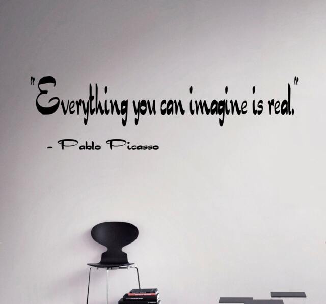 Greatest Quotes Pablo Picasso Wall Vinyl Decal Philosophy Sticker Inscription Art Home Decor Housewares Custom Decals 23(Qfm - image 1