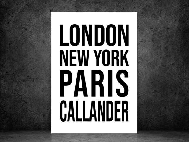 Callander Iconic Bold Town Scotland Print Poster - Scotland Gift Bespoke A5 A4 A3 Framed Or Unframed - image 1