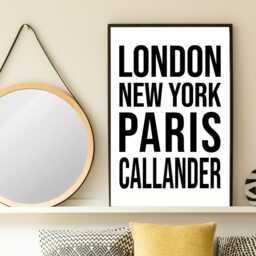 Callander Iconic Bold Town Scotland Print Poster - Scotland Gift Bespoke A5 A4 A3 Framed Or Unframed - thumbnail 3
