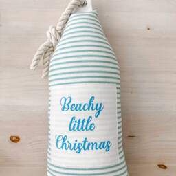 Christmas Pillow Nautical Buoy Coastal Fabric Buoy - thumbnail 3