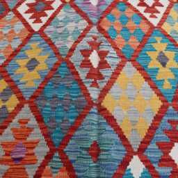5'4x7'11 Ft Chubi Afghan Kilim Rug, Flatweave Maimana Tribal Turkmen Oriental Rug, Vintage Rug For Bedroom, Livingroom Carpet - thumbnail 3