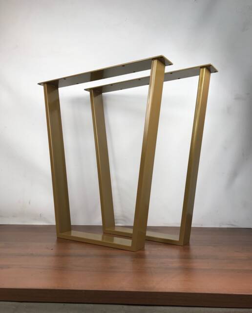 Table Legs, Table, Metal Dining Desk Desk, Furniture Steel Industrial Set Of 2 - image 1