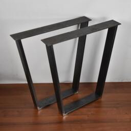 Table Legs, Table, Metal Dining Desk Desk, Furniture Steel Industrial Set Of 2 - thumbnail 3