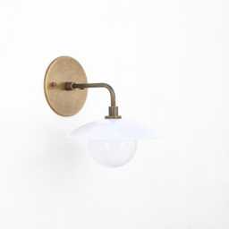 Brass Wall Sconce - Light With Brass Shade - Minimal Sconce Light, Ul Listed, Ppq-4, No.0199 - thumbnail 2