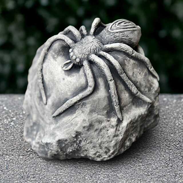 Stone Spider Decor Concrete Statue Cement Garden Insect Sculpture Gothic Ornament Halloween Figurine Spider Lover Gift - image 1