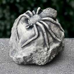 Stone Spider Decor Concrete Statue Cement Garden Insect Sculpture Gothic Ornament Halloween Figurine Spider Lover Gift - thumbnail 1