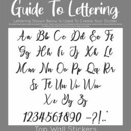 Personalised Cursive Name Vinyl Wall Sticker Kids Bedroom Decor - thumbnail 2