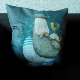 Vintage Navy Cushion Cover - thumbnail 2