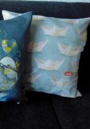 Vintage Navy Cushion Cover - thumbnail 4