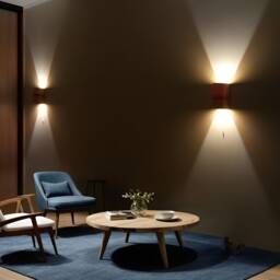 Ul Listed Curved Plywood Wall Sconce Wood Bedside Lamp - thumbnail 4