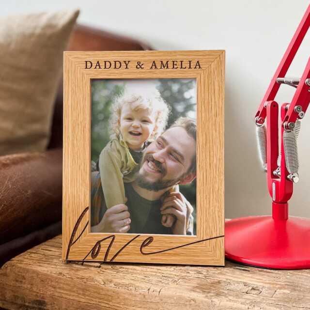 Personalized Picture Frame - Best Gift For Dad Birthday Idea & Me Photo Happy Fathers Day Unique - image 1