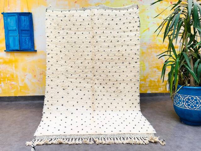 Handmade Beni Ourain Rug 5x8 - Authentic Moroccan Berber Carpet - image 1