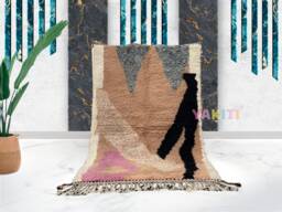 Yakiti - 5X8Ft Moroccan Rug, Beni Ourain Area Modern Wool Living Room Beniourain Handmade Soft Carpet, 155 cm X 240 - thumbnail 1