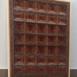 Wall Hanging Decoration/Home Decoration/Wool Picture/Gift/ Handmade 3Dmodern Textile/Wall Decoration/Textile Art Framed/Weaving Textile - thumbnail 2