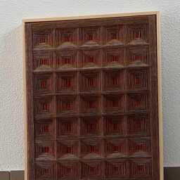 Wall Hanging Decoration/Home Decoration/Wool Picture/Gift/ Handmade 3Dmodern Textile/Wall Decoration/Textile Art Framed/Weaving Textile - thumbnail 3